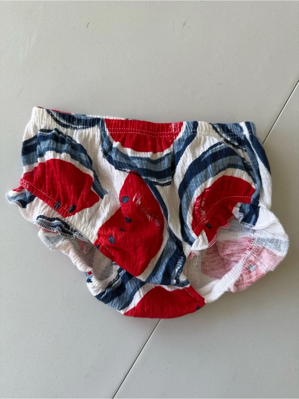 Carter's Red and Blue Watermelon Print Baby Matching Set